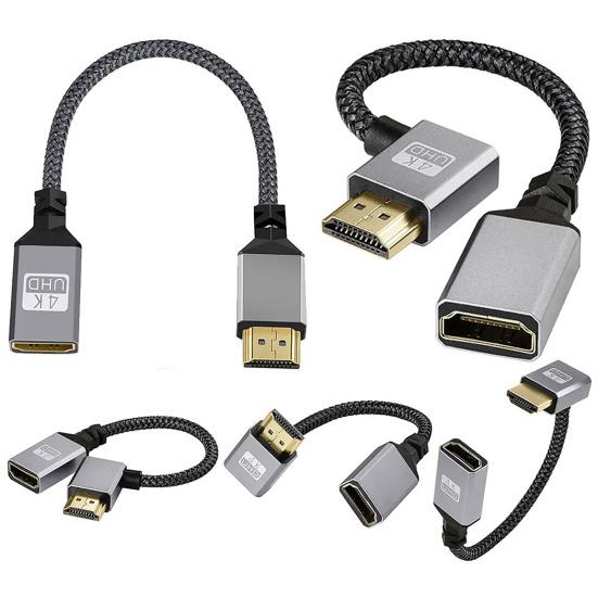 Кабель Папа-Мама 4K Металлический Адаптер, совместимый с HDMI Ноутбук ТВ Передача Аудио-Видео