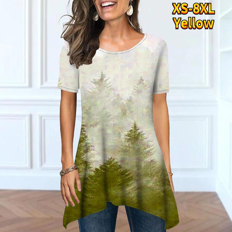 Женская футболка с коротким рукавом и открытым круглым вырезом в стиле ретро, летние свободные топы для свиданий, бизнес-футболка с коротким рукавом XS-8XL