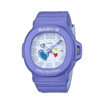Женские часы Baby-G, смола, 100 м водонепроницаемые, аналоговые, ударопрочные, кварцевые, BGA-10-6APRB