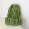Легкая вязаная шапка с косичками, парная, теплая, утолщенная, из толстой пряжи, шерстяная шапка, мужская и женская, осенняя и зимняя, однотонная, для холодной погоды
