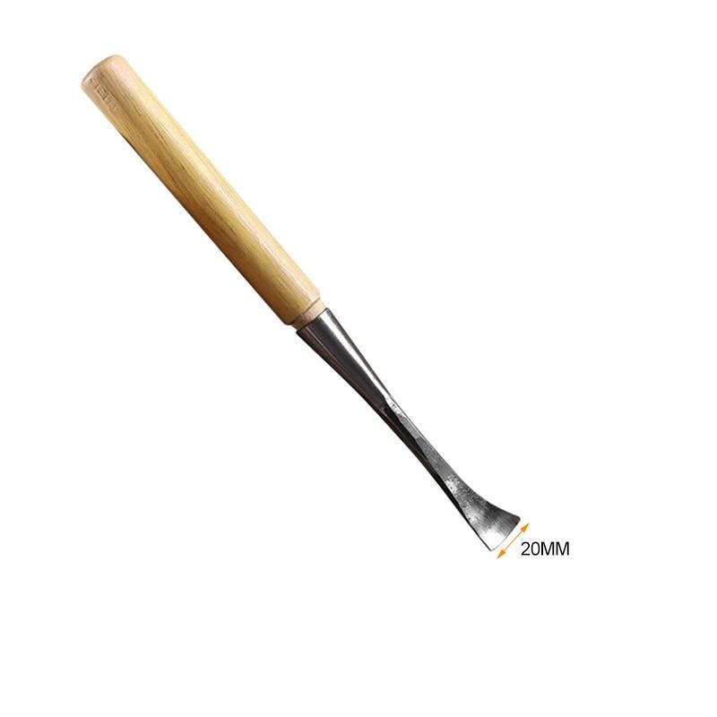 10mm/15mm/20mm DIY Warping Head Carving Knife Carving Chisel Hand Chisel Professional Woodworking Carving Wooden Spoon Making Hand Tools