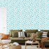 Hearts Wallpaper Celadon and White 50x1000