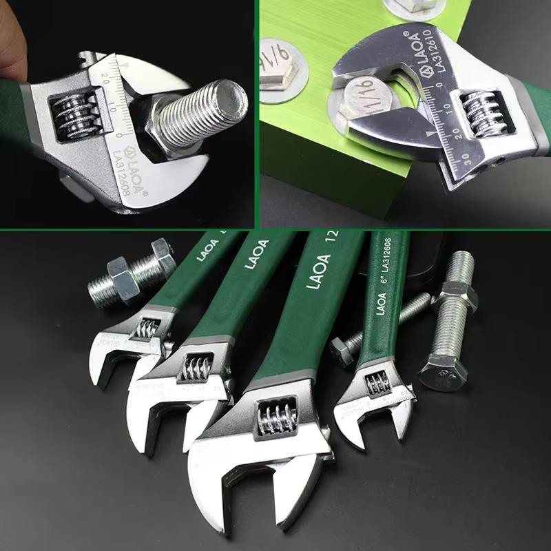LAOA Разводной ключ Нескользящая ручка Разводной гаечный ключ Гаечные ключи с открытым зевом Инструменты для ремонта