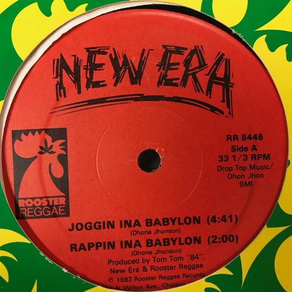 12-дюймовая пластинка NEW ERA - Joggin Ina Babylon RR5446 Петух Регги 1983 США Регги, Ска и Даб Б/У
