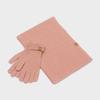 RECLOW Knit Gloves and Muffler Set Pink