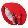 Женская шапочка для кудрявых волос для сна Уход за волосами Хлопковые шапочки Ночной колпак Однотонная Шапка для сна с широкими полями на эластичной мягкой резинке