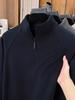 Мужская толстовка Tommy из поларфлиса и шерсти ягненка, двусторонняя, с полумолнией и воротником-стойкой, с длинным рукавом