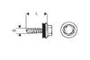 Self-Drilling Screw 4.8*20Mm Ral 1002 - 5 Sto - Wsb 20 1002G