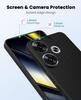 Матовый силиконовый мягкий чехол для телефона для Xiaomi POCO F6 F X6 X Pro F4 F3 GT G, сплошной черный, тонкий, полный, ультратонкий, задняя крышка