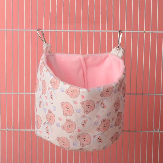 Гамак для хомяка, удобный мультяшный узор динозавра, белка, хомяк, спальный домик для клетки для домашних животных