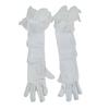 Wedding Dress Women Long Mittens Elastic Bridal Mesh Gloves Solid Lace Sleeves Gloves  Outdoor