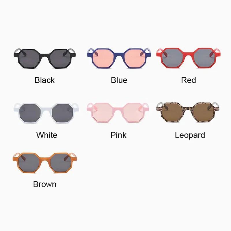 Retro Style Sunglasses UV400 Male Green Brown Polygon Ladies Sun Glasses for Men Summer New Eyewear