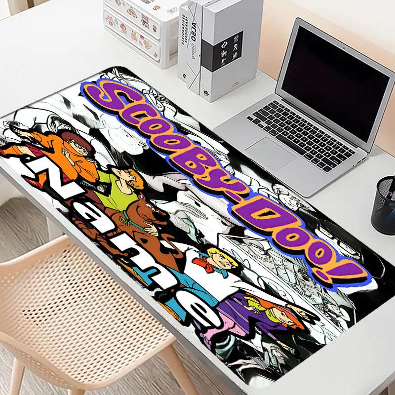 Custom Name Personalized Scooby Pattern Mousepad, Laptop PC Desk Mat, Decorative Desk Mat for Home Keyboard Pad Gift