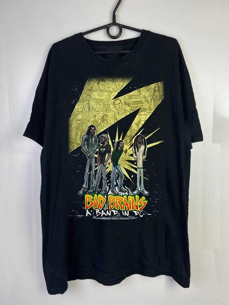 Vintage Bad Brain Band A Band In DC Short Sleeve Black S to 5XL Shirt ZL213