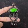 Copper Green Turquoise Pendant Copper Wire Wrapped Pendant Handmade Boho Pendant Gemstone Copper Jewelry Anniversary Gift Wire Wrap Jewelry