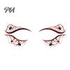 Water Transfer Face Decals Halloween Temporary Tattoos for Women, Waterproof Pumpkin Spiderweb Eye Art Stickers Masquerade Carnival Cosplay