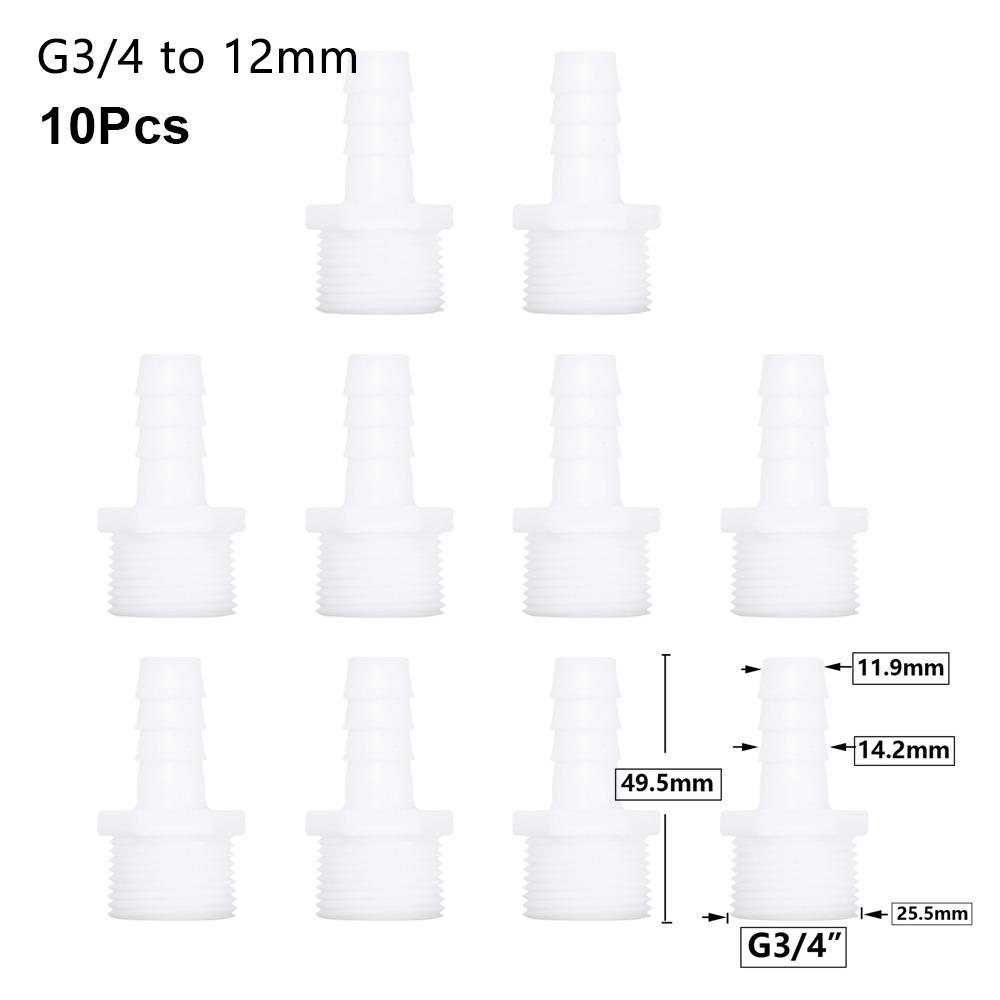 1/10 шт., соединительный шланг для системы капельного орошения, фитинги для труб, резьба 3/4 дюйма, муфта для зазубренной трубы