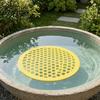 Bright Yellow Bee Float Floating Island, Honeycomb Design Drinking Platform, Safe Pollinator Garden Accessory for Bees Butterflies Cup Backyard
