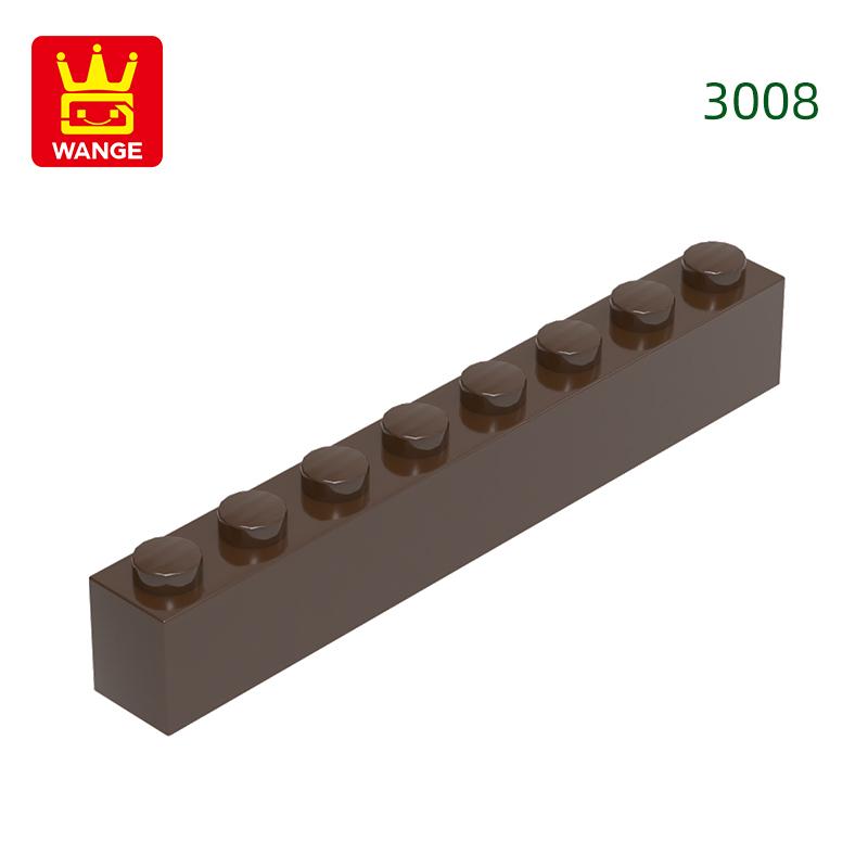 Нетоксичный 33 шт./лот 3008 1x8 Строительный блок с высоким отверстием Moc Базовые классические детали Кирпичные аксессуары Совместимы с DIY Детские игрушки Подарочная коробка