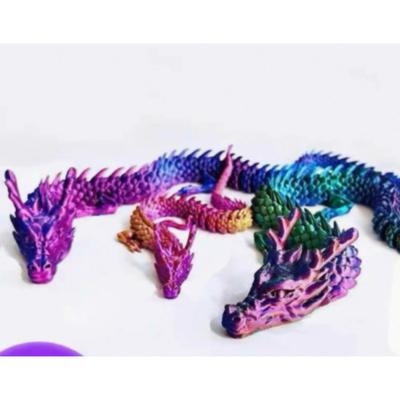 60 СМ 3D-печатный Кристальный Дракон-Драгоценность Fidget Игрушка Вращающийся Сочлененный Дракон Подарок для Детей с СДВГ Идеально для Дней Рождения Подарок
