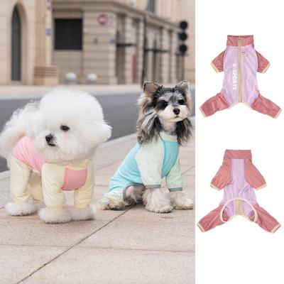 Dog 4-Legged Cooling Shirt Comfort Breathable Pet Apparel Casual Style Pink Purple Blue