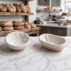 Cloth Liner Bread Proofing Basket Round & Oval Dough Rising Rattan Basket  Artisan Bread