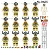 12pcs Creative Series Viking Warrior Soldier Minifigure Building Block Toys