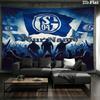Sport Icon Custom Name Wall Tapestry Aesthetic Wall Hanging Printed Fabric Blanket Decorative Tapestries For Bedroom Living Room Home Decor