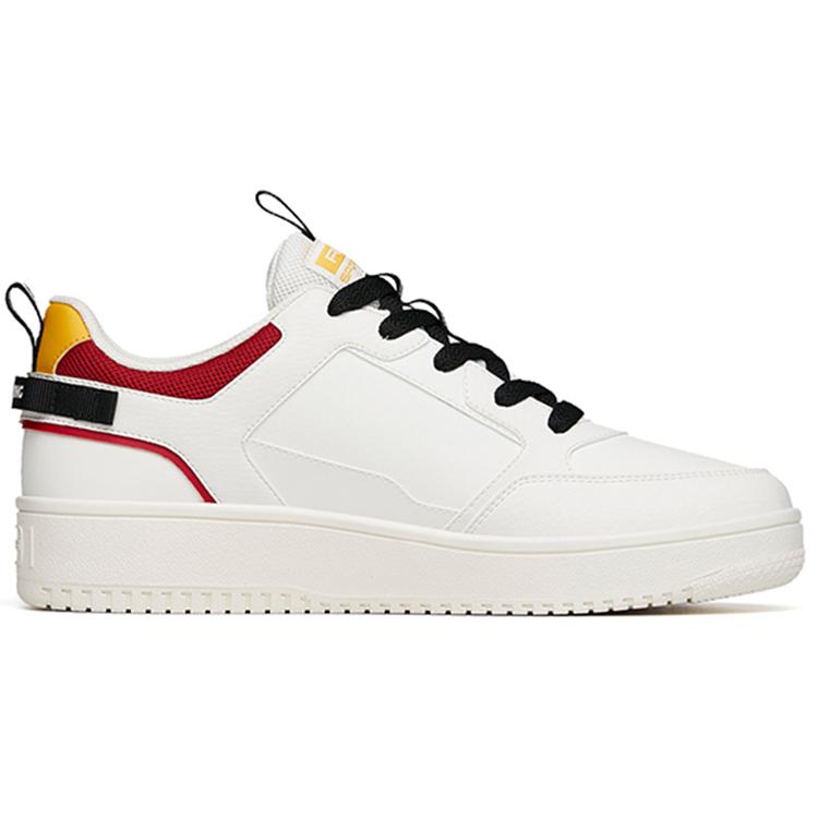 Anta Low top Skateboard Shoes Men's White Red Yellow 912228066-28