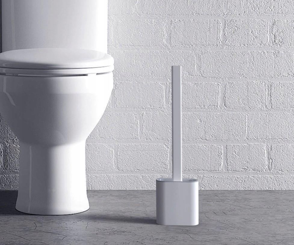 Silicone Toilet Brush For The Bathroom, Antibacterial, Freestanding