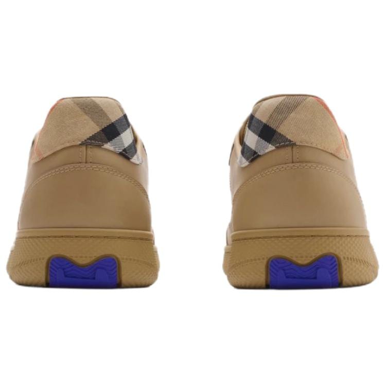 Burberry Низкие повседневные мужские кеды Хаки 81108091
