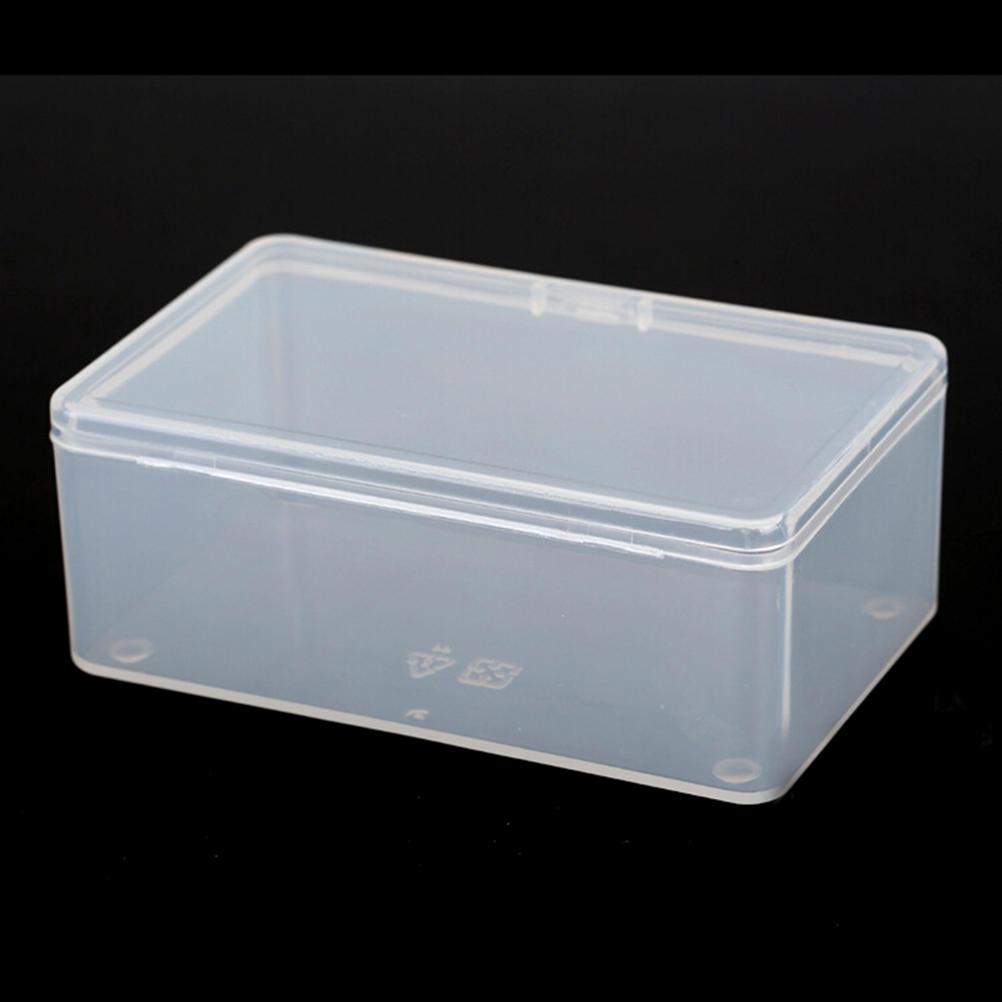 Квадратный пластиковый прозрачный прозрачный чехол для сбора ящика для хранения с крышкой