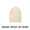 Dustproof Gift Pouch 5/10/20 Pcs/Lot Reusable Natural Cotton Canvas Drawstring Storage Bags For Home Organizer