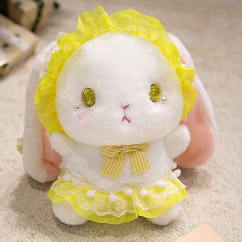 18 Cartoon Cute Lolita Rabbit Plush Doll Pillow Color Princess Rabbit Plush Toy Home Decoration Gift For Children