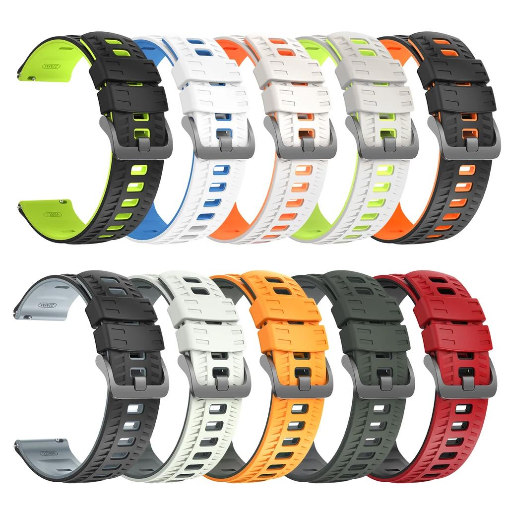 22mm Silicone Watch Strap for Garmin Venu 4 3 2/Vivoactive 4 Sports Band Forerunner 570 47mm 265 255 Music Smart Watch Bracelet