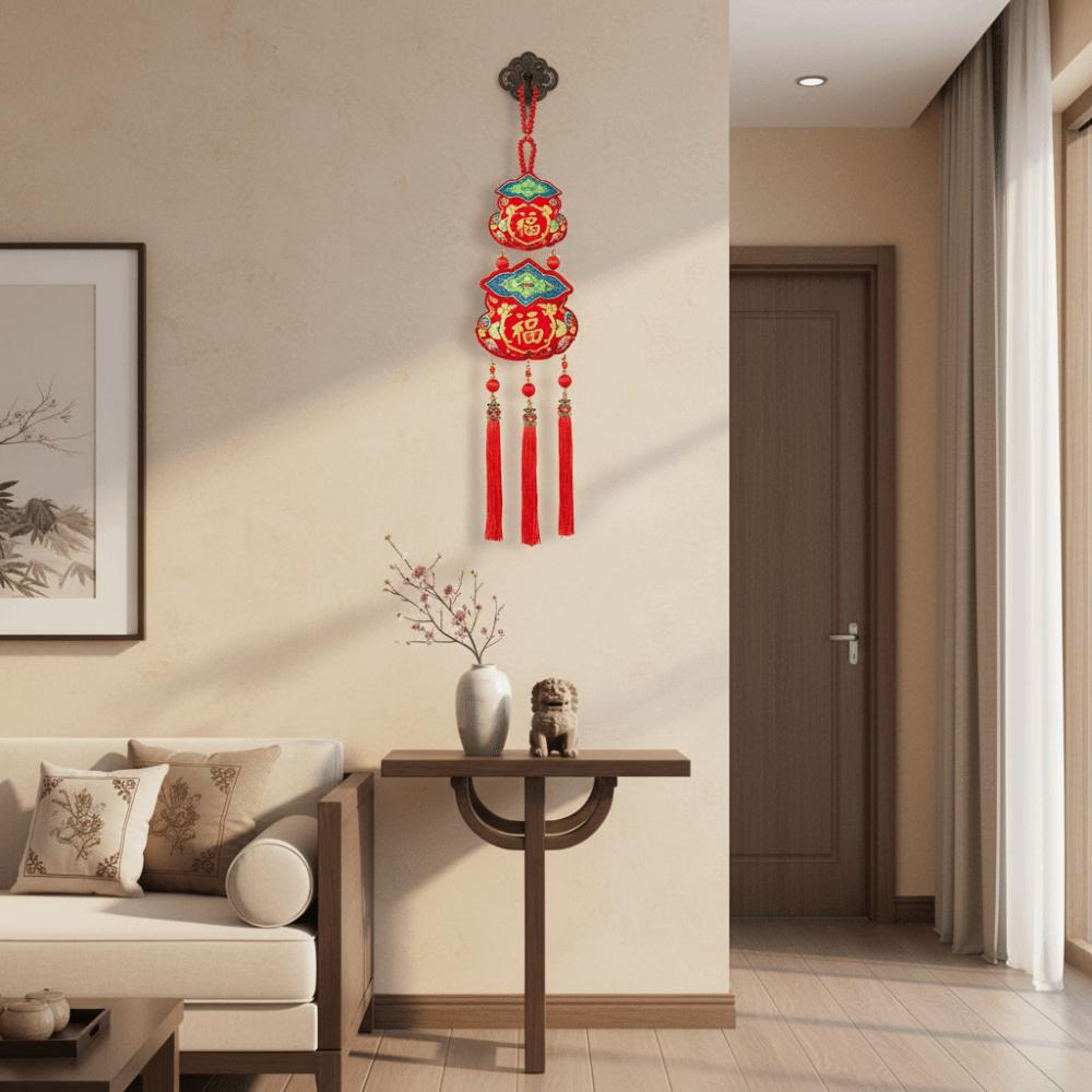 Traditional Lucky Charm Door Hanging Handmade Horse Year Desktop Ornament Entrance Decoration