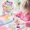 Gold Foil DIY Journal Kit for Girls Ages 4+ Scrapbook Set Kids Craft Diary Notebook Gift