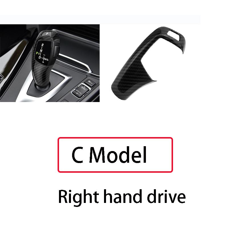 Автомобильная ручка переключения передач, накладка из углеродного волокна, стильная наклейка для BMW F20 F30 F31 F34 X5 F15 X6 F16 X3 F25 X4