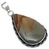 Pendant Amrican Jasper Gemstone Mother'Day Gift Silver Jewelry 2.25"