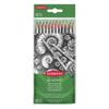 Set of 12 Graphite Pencils - Derwent - Academy Sketching - 5H To 6B - Mixed - Black