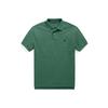Polo однотонная рубашка поло с вышитым маленьким пони, облегающая, с коротким рукавом, мужские топы, темно-зеленый MNPOKNI1N821505-300