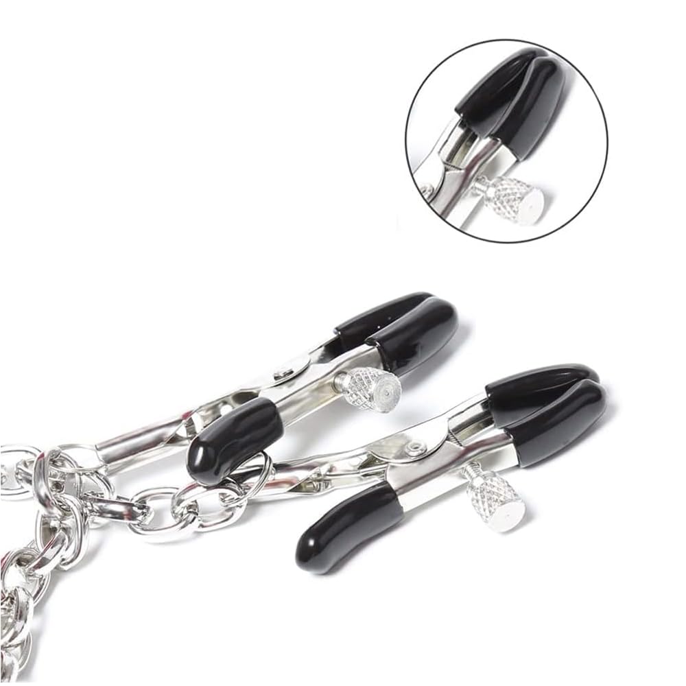 Samcos SM Ошейник SM Соска Клипса Металлическая Цепь Зажим для Сосков Регулируемые Игрушки для Взрослых SM Товары SM Косплей