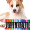 Водорастворимая краска для шерсти домашних животных 6 цветов Мелок для окрашивания шерсти домашних животных Цветные временные цвета Выставки домашних животных