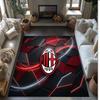 Фланелевый ковер с принтом AC Milan, нескользящий, мягкий, из полиэстера, для пола, декоративный коврик для спальни, гостиной, дивана, игровой комнаты, домашний декор