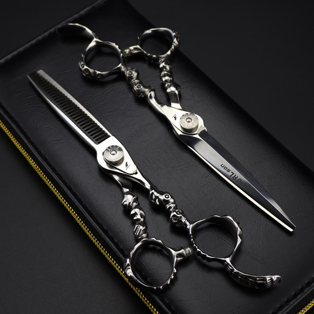 Lhg-18 Серебристые 6,0 дюйма 440C Специальной формы, Ножницы для стрижки волос, Ножницы для волос, Прямые ножницы, Ножницы для челки