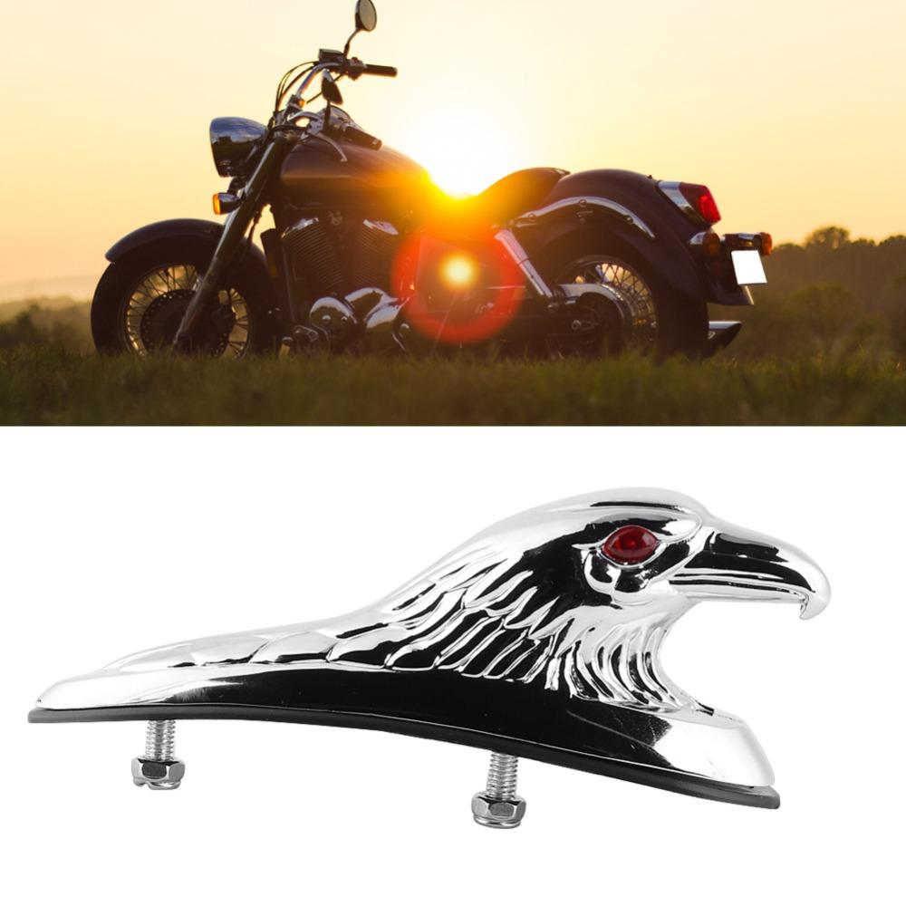 Chrome Finish Eagle Head Ornament Front Bonnet Mount Eagle Head Statue Decor Accessory