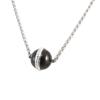 Les Trésors De Lily [P2556] - Designer Necklace 'Sissi' Black Ceramic Steel