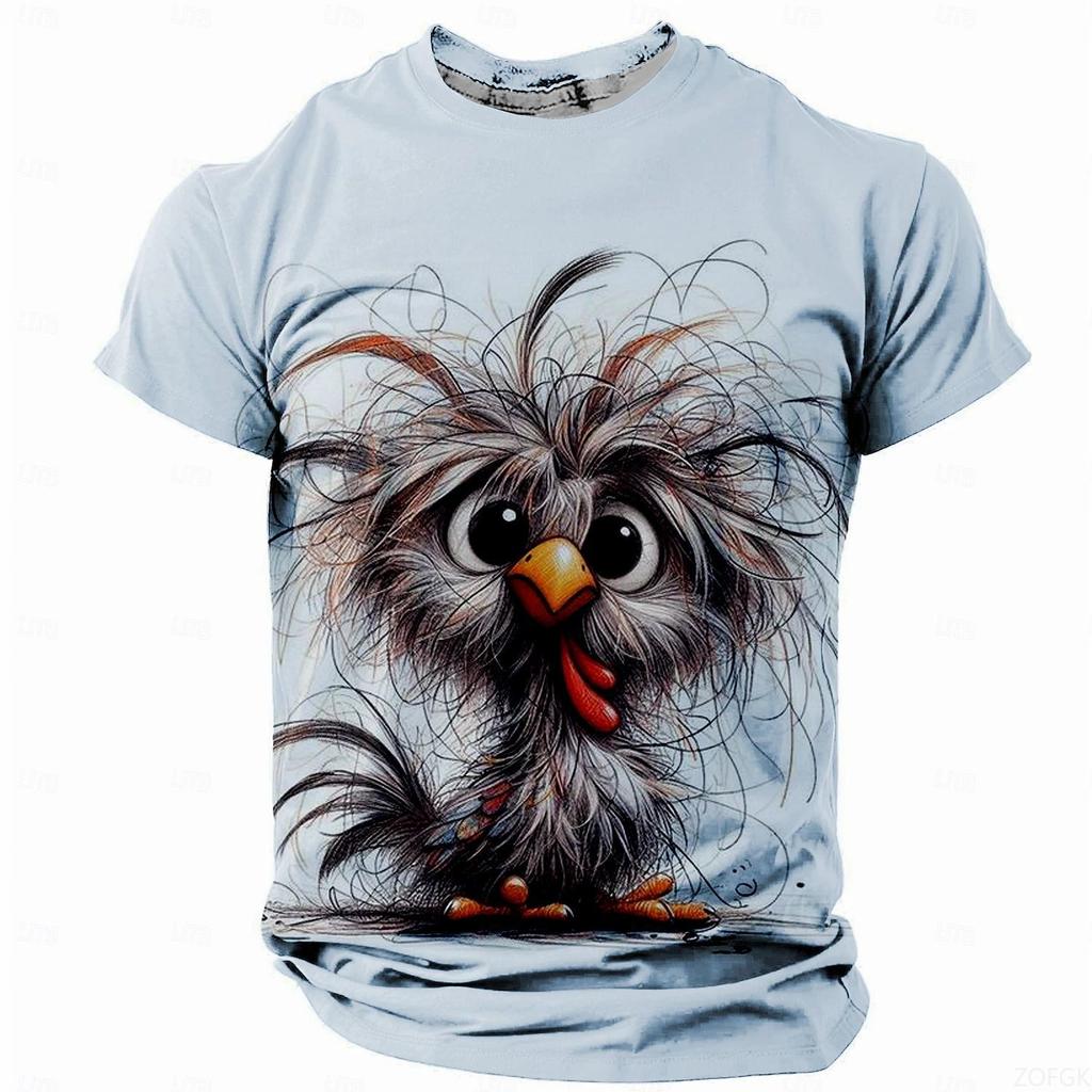 Funny Kids T Shirt Animal 3D Print Summer Casual Girl And Boy Short Sleeve Tee Street Fashion O-Neck Pullover Children Clothing