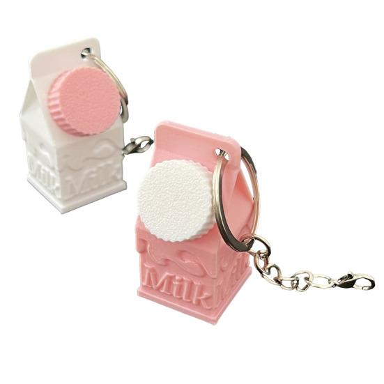 Брелок-подвеска в виде коробки из-под молока, мини-коробка для хранения таблеток в форме коробки из-под молока, портативная