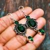 Chrome Diopside, Gemstone 925 Sterling Silver Handmade Amazing Jewelry Earring